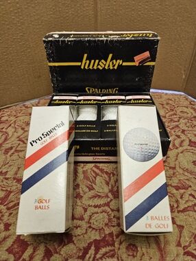 Vintage Golf Balls Spalding Husler And Pro Special Boxes Are In Rough Shape